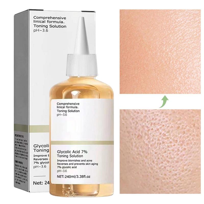 Essence Serum Toner - 100 ml/240 ml Peeling-Gesichtstoner, Glykolsäure, 7