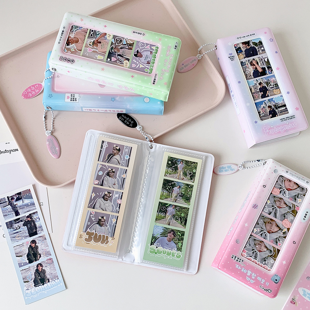 Korean Student Lifestyle - K-Pop Mode Koreanischer Lifestyle 4-Panel Fotokartenhalter
