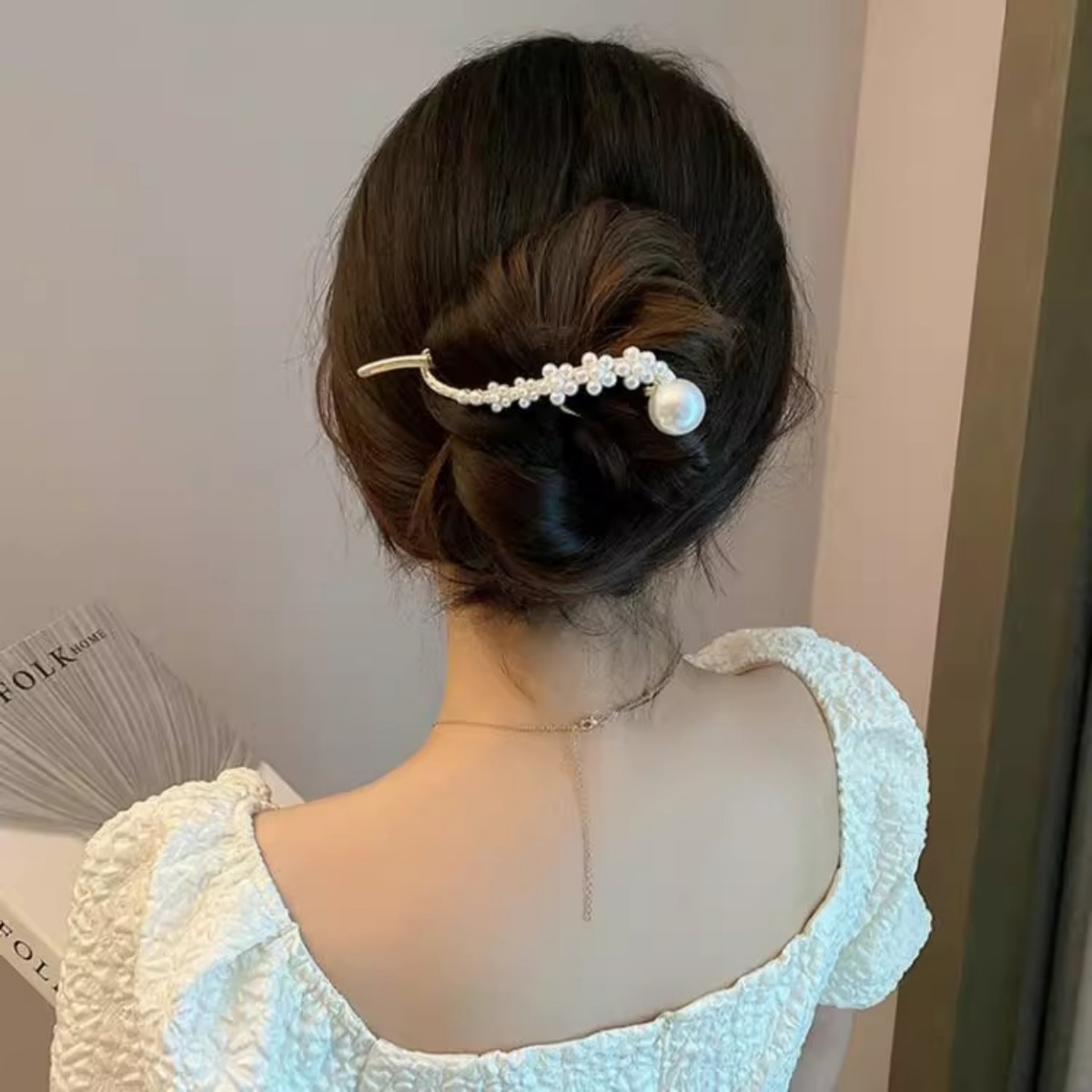 Elegante Glitzer-Perlen-Haarsp – Korean Lifestyle & Kids Boutique Photos Bewertung und Preis