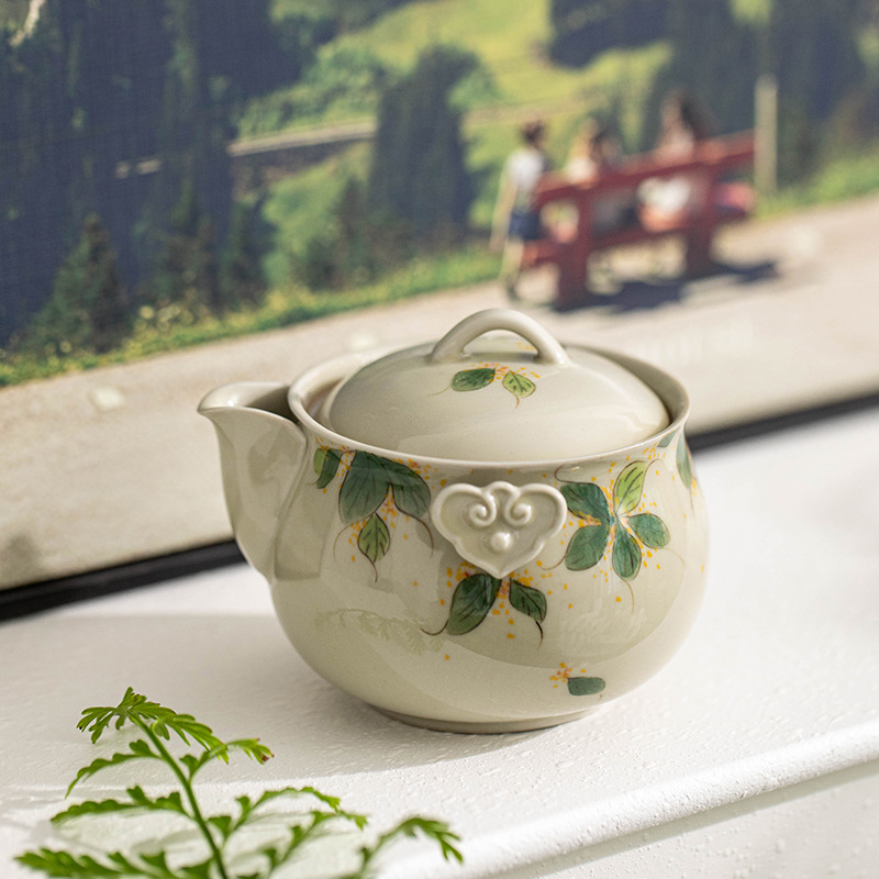 Handbemalt Osmanthus Ein Topf  – Korean Tea Set Bewertung und Preis